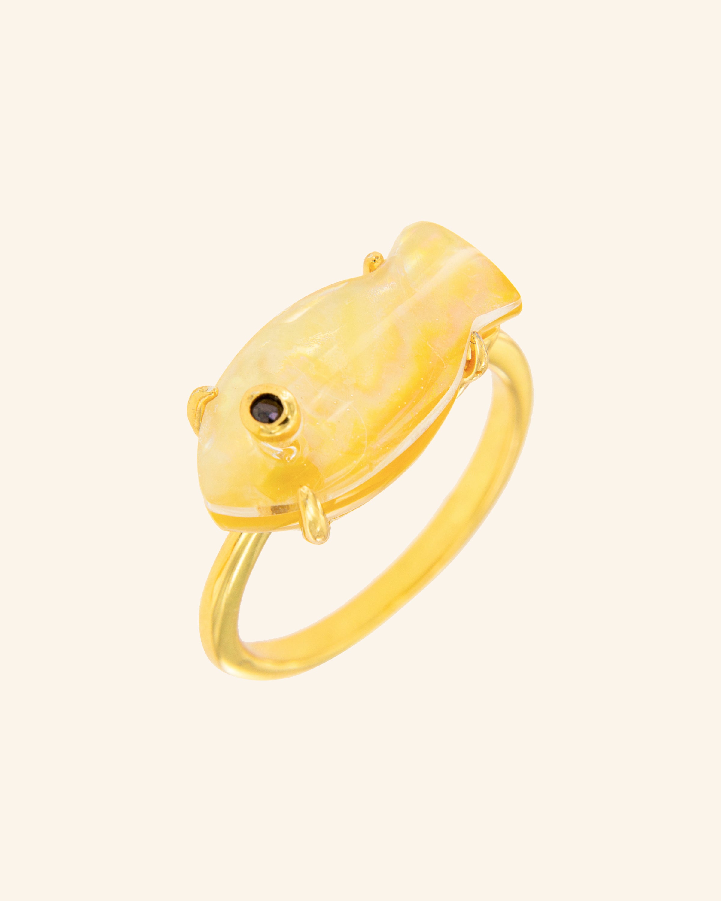 Anillo Marea Madreperla dorada