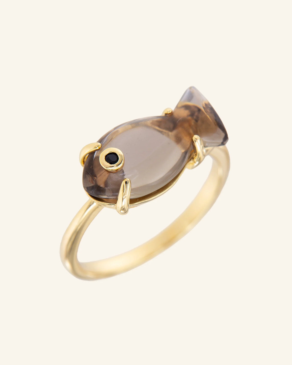 Anillo Marea Cuarzo Fumé