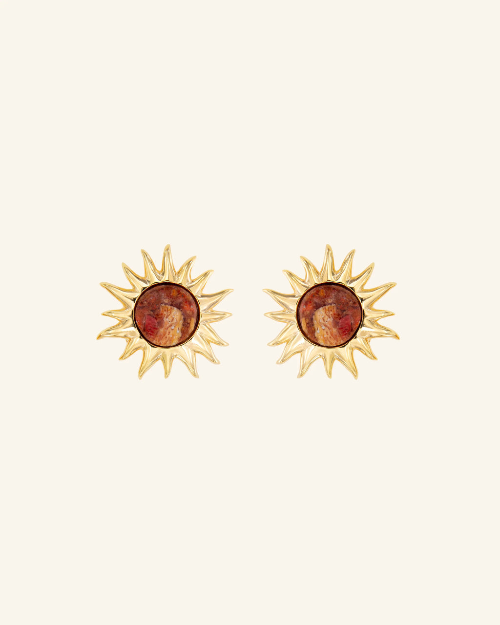 Pendientes Sol Fascinante Coral