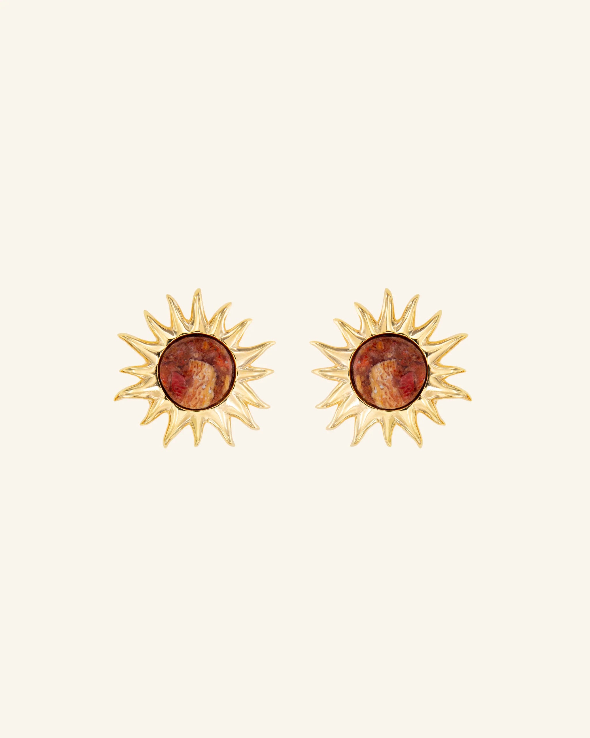 Pendientes Sol Fascinante Coral