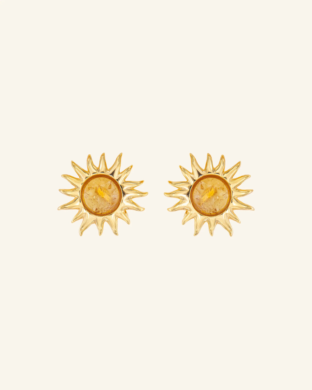 Pendientes Sol Fascinante Citrino