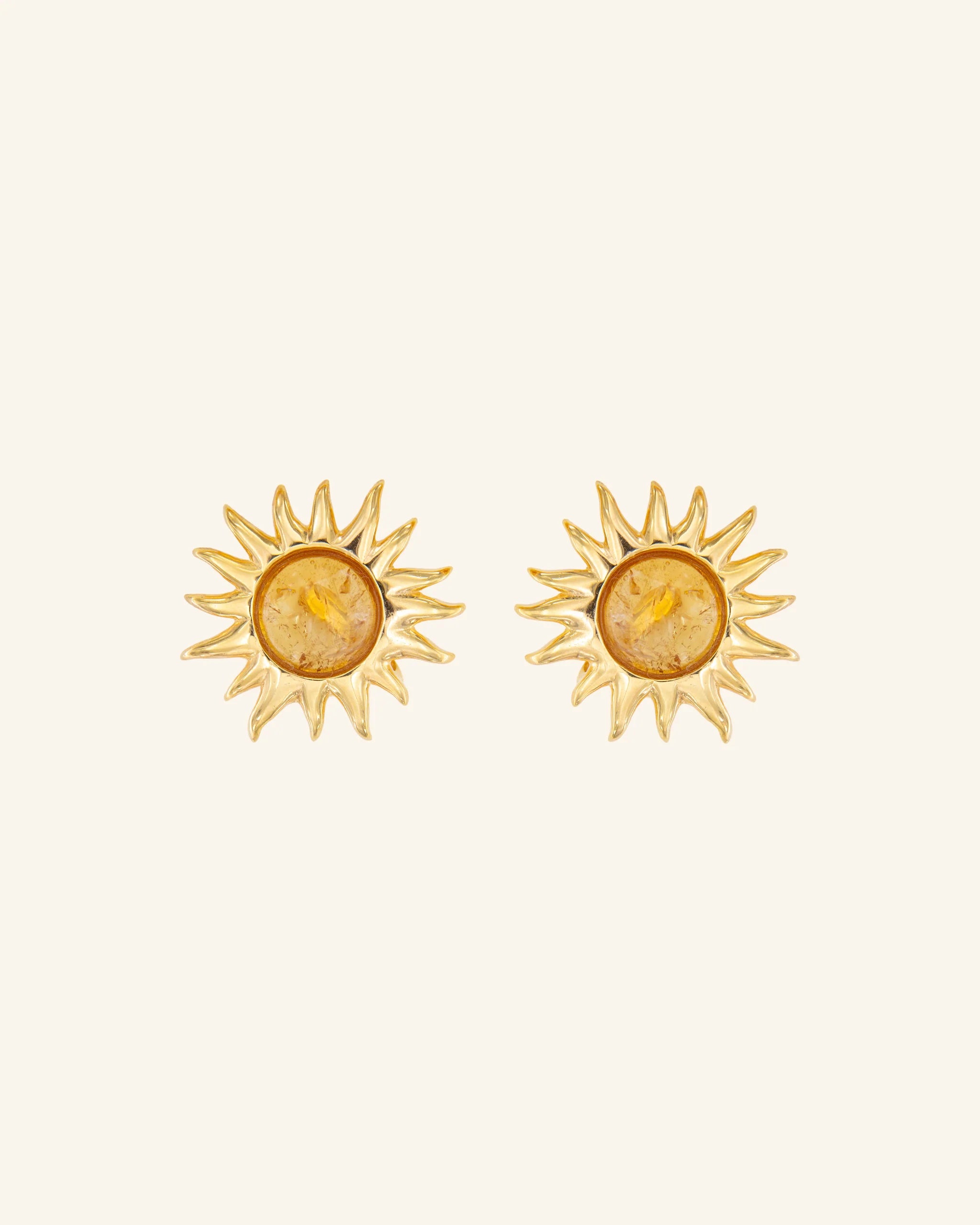 Pendientes Sol Fascinante Citrino