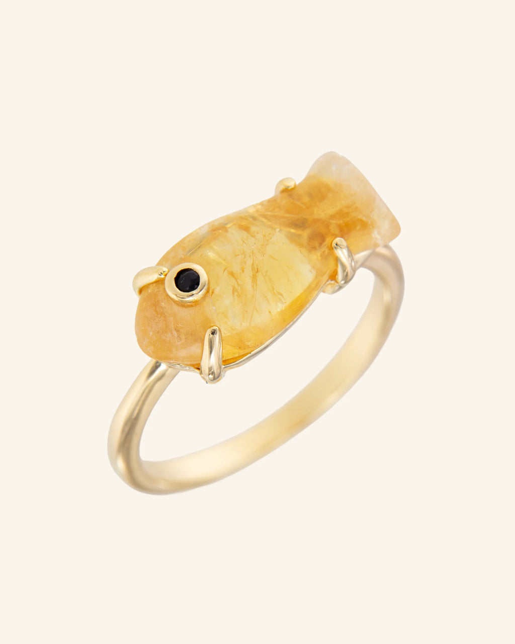 Anillo Marea Cuarzo Citrino