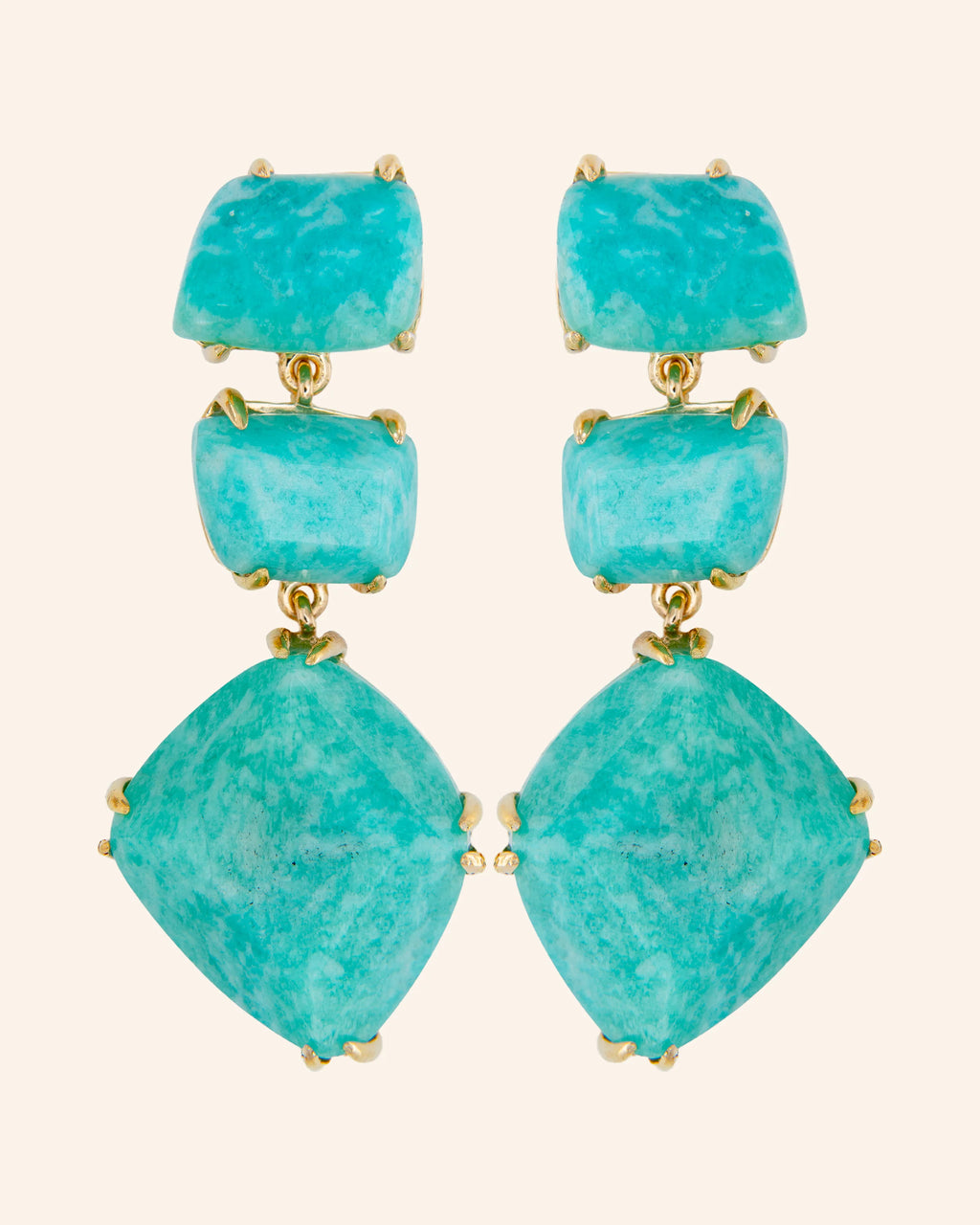 Pendientes Apolo Amazonita
