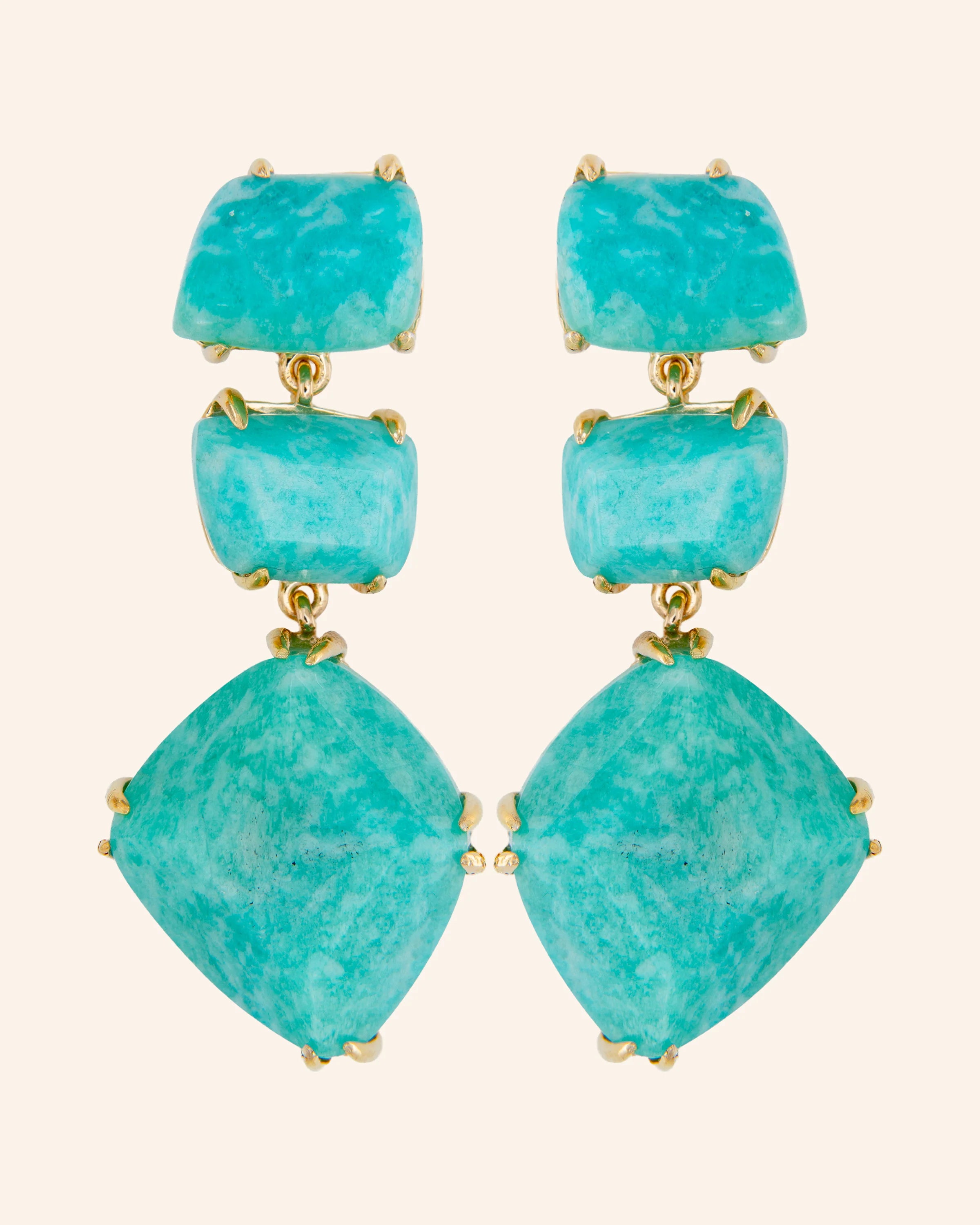 Pendientes Apolo Amazonita