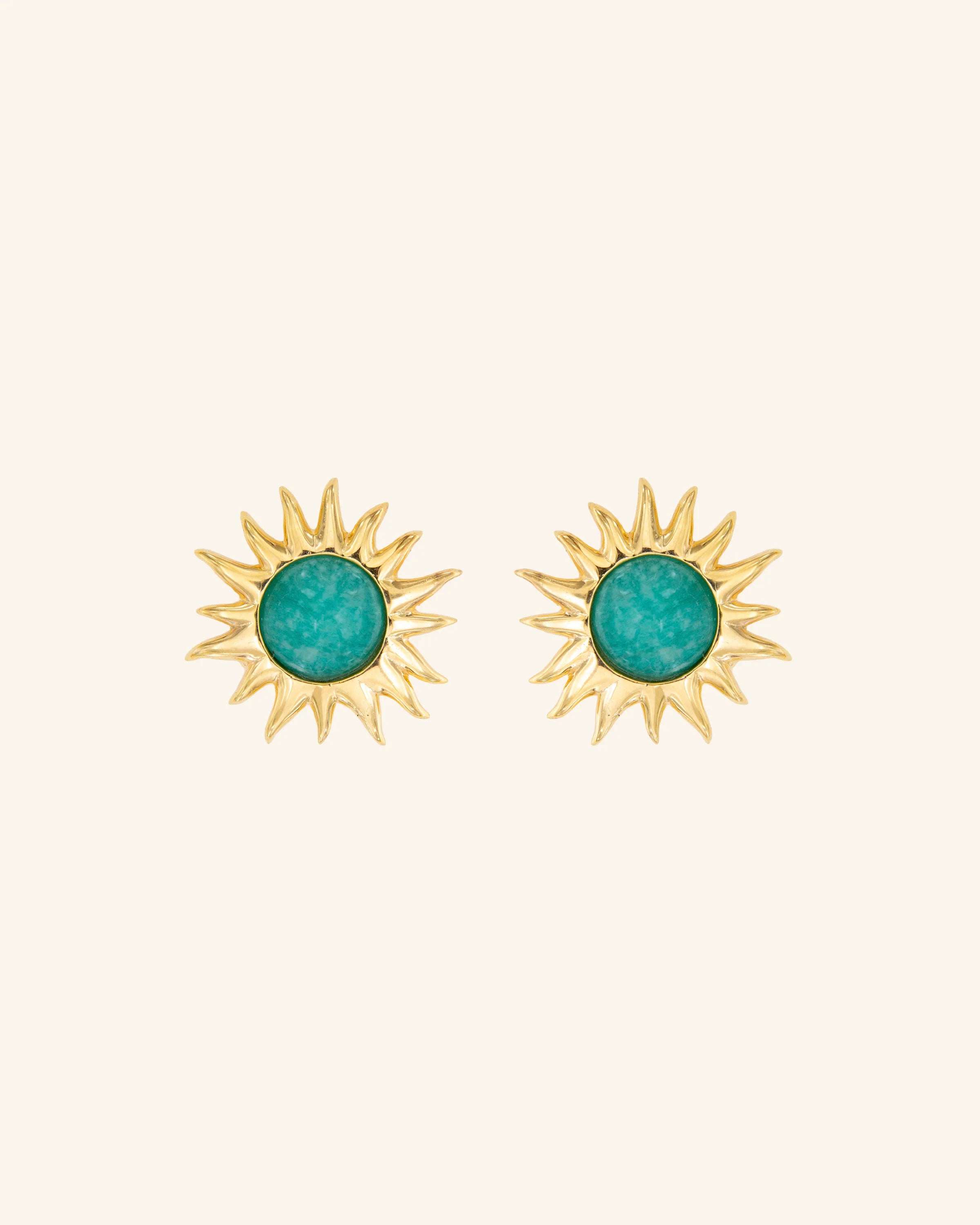 Pendientes Sol Fascinante Amazonita
