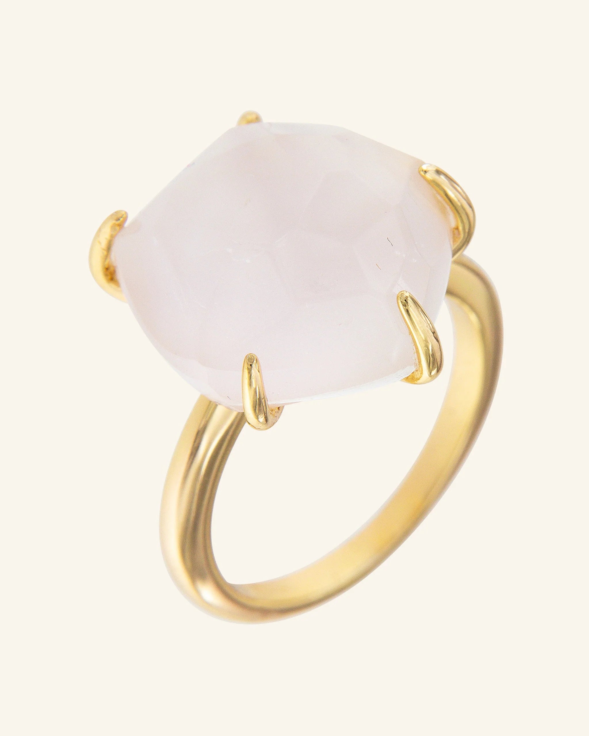 Anillo Papiro con madreperla rosa