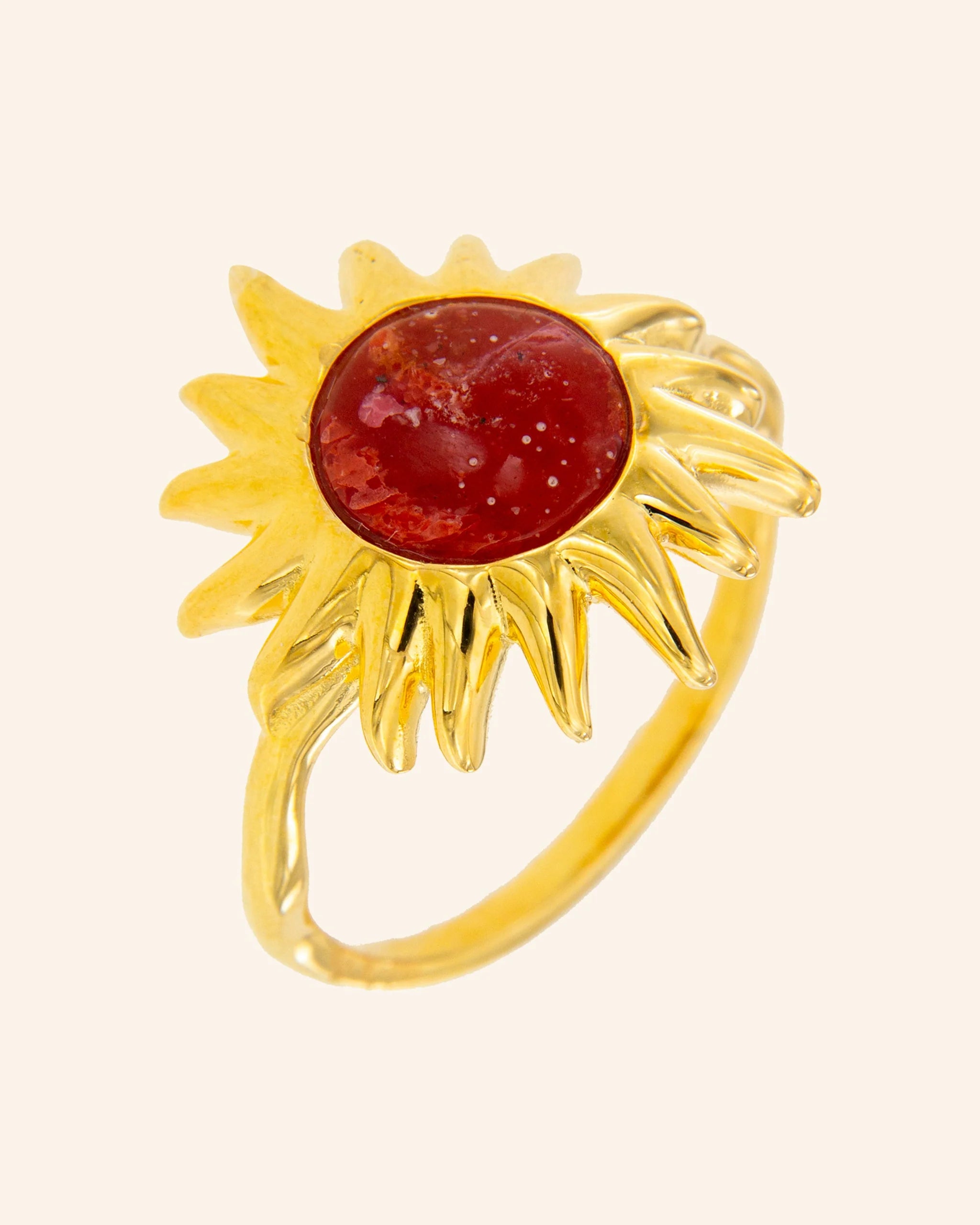 Anillo Sol Fascinante Coral