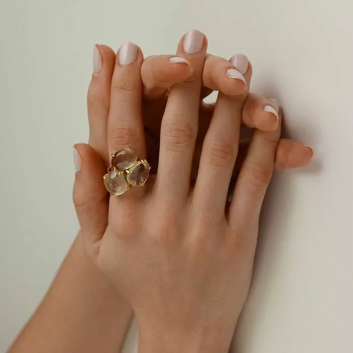 Anillo Kraz con amatista verde