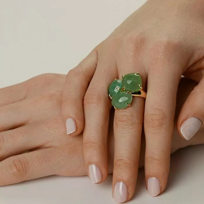 Anillo Kraz con aventurina