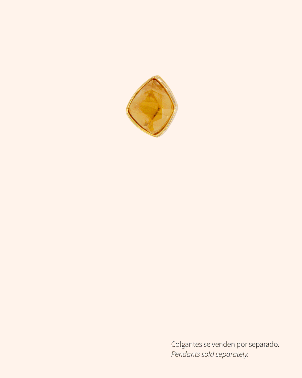 Pendientes Candy Tail Citrino Bisel