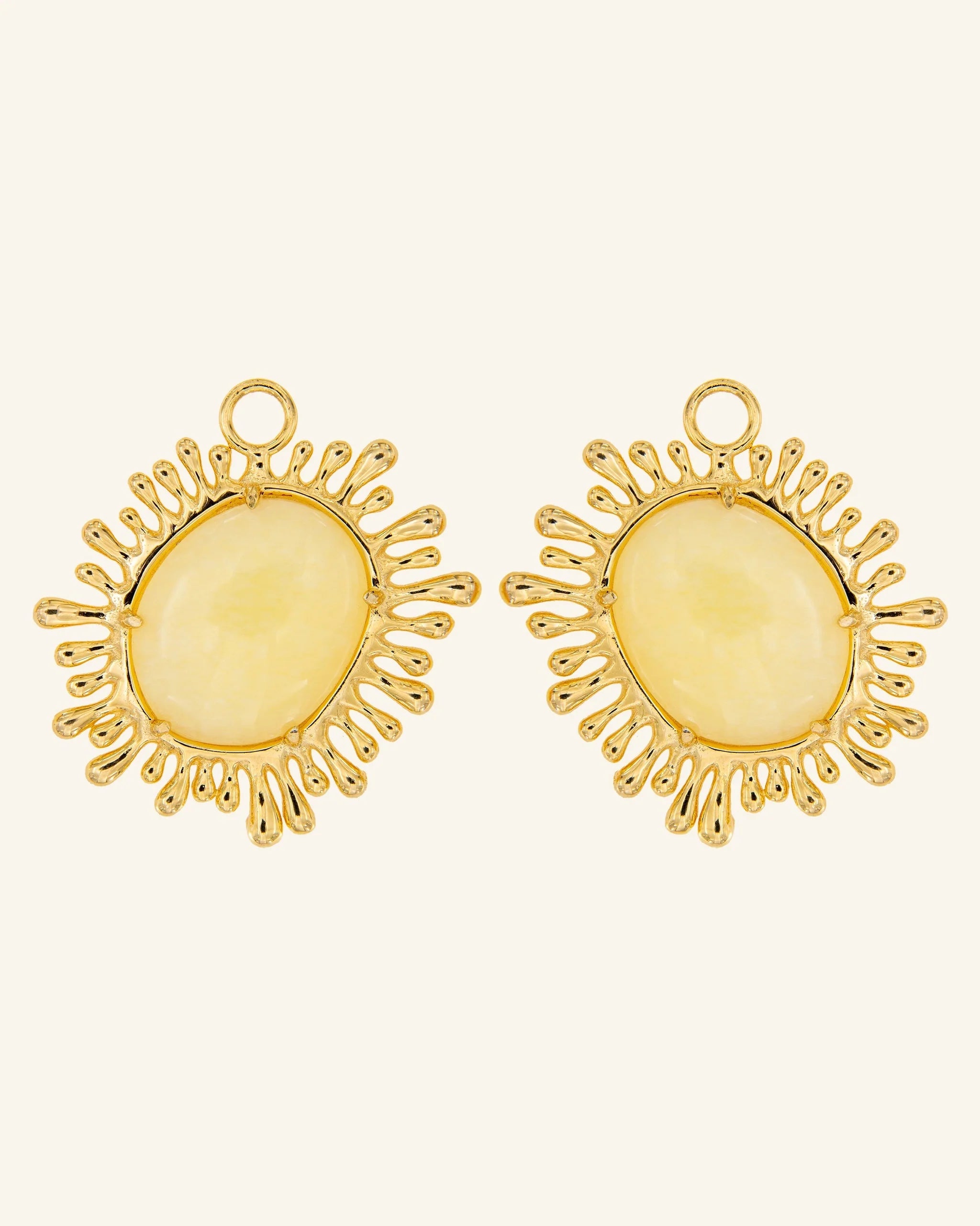 Colgantes Sol XL con Calcita Melocotón