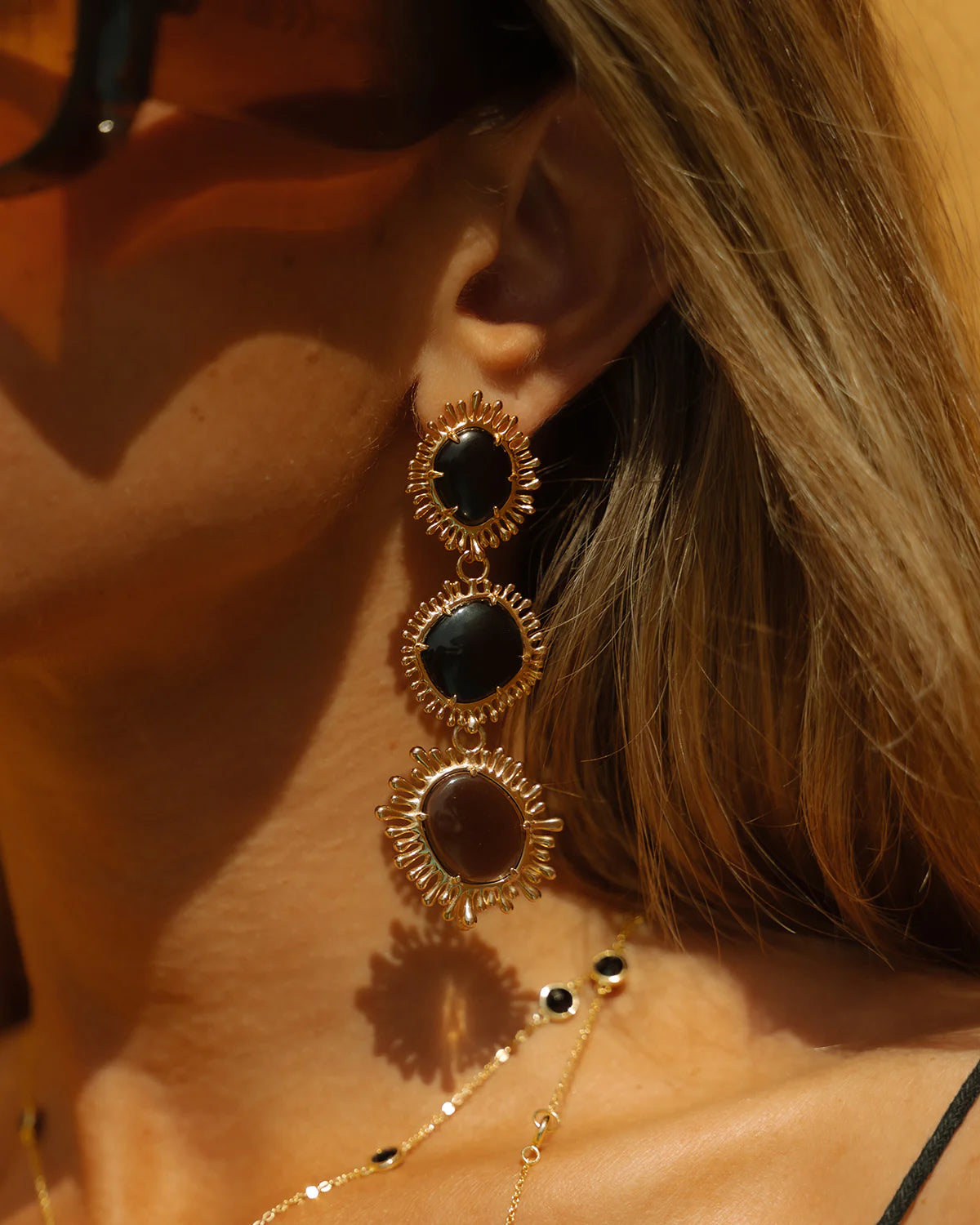 Colgantes Sol XL con Cuarzo Fumé