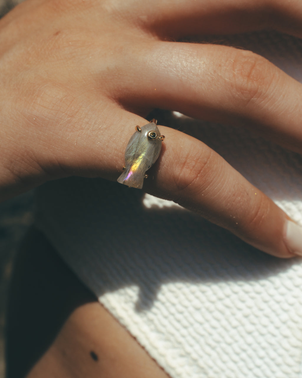 Anillo Marea Labradorita