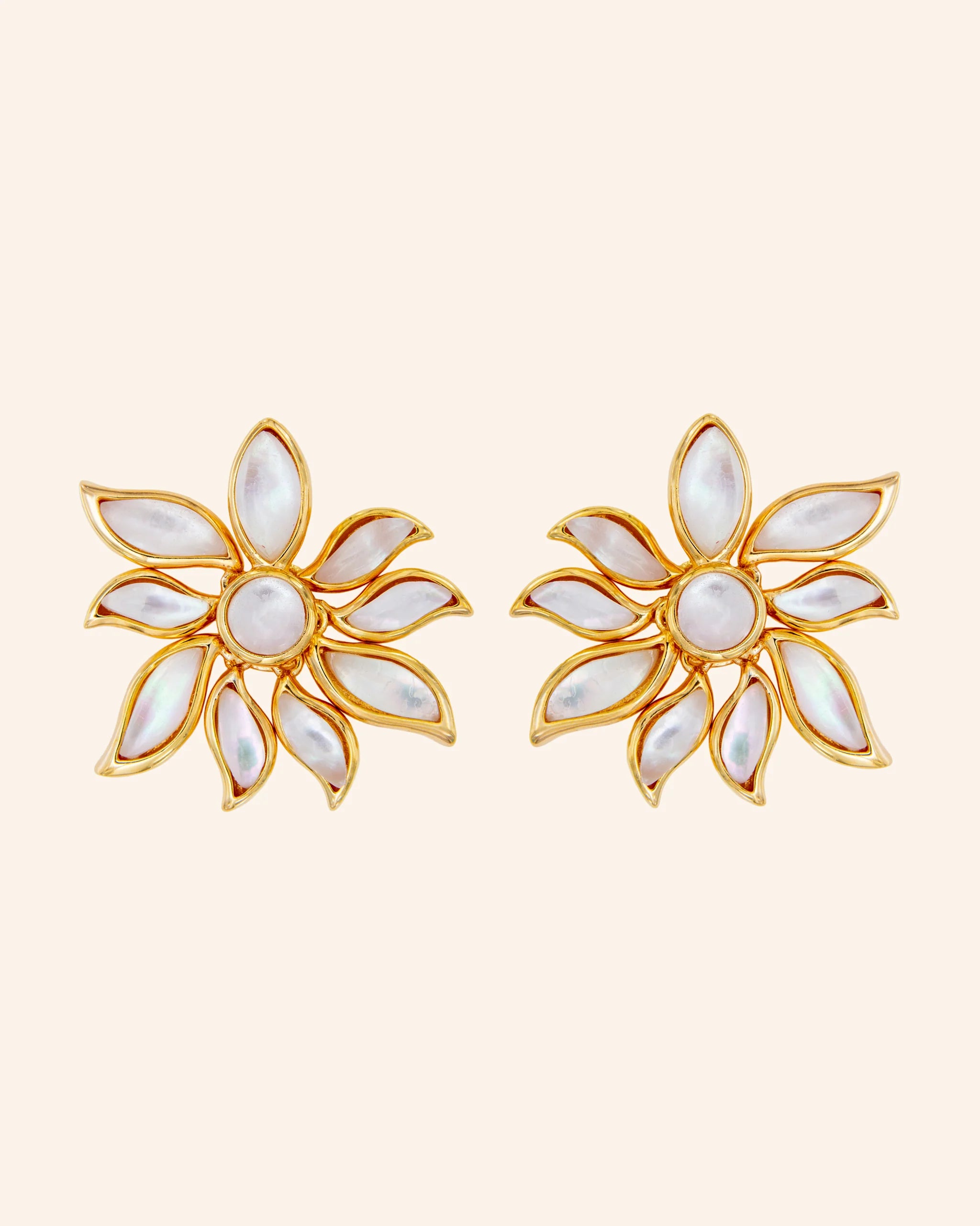 Pendientes Mandragora Madreperla blanca