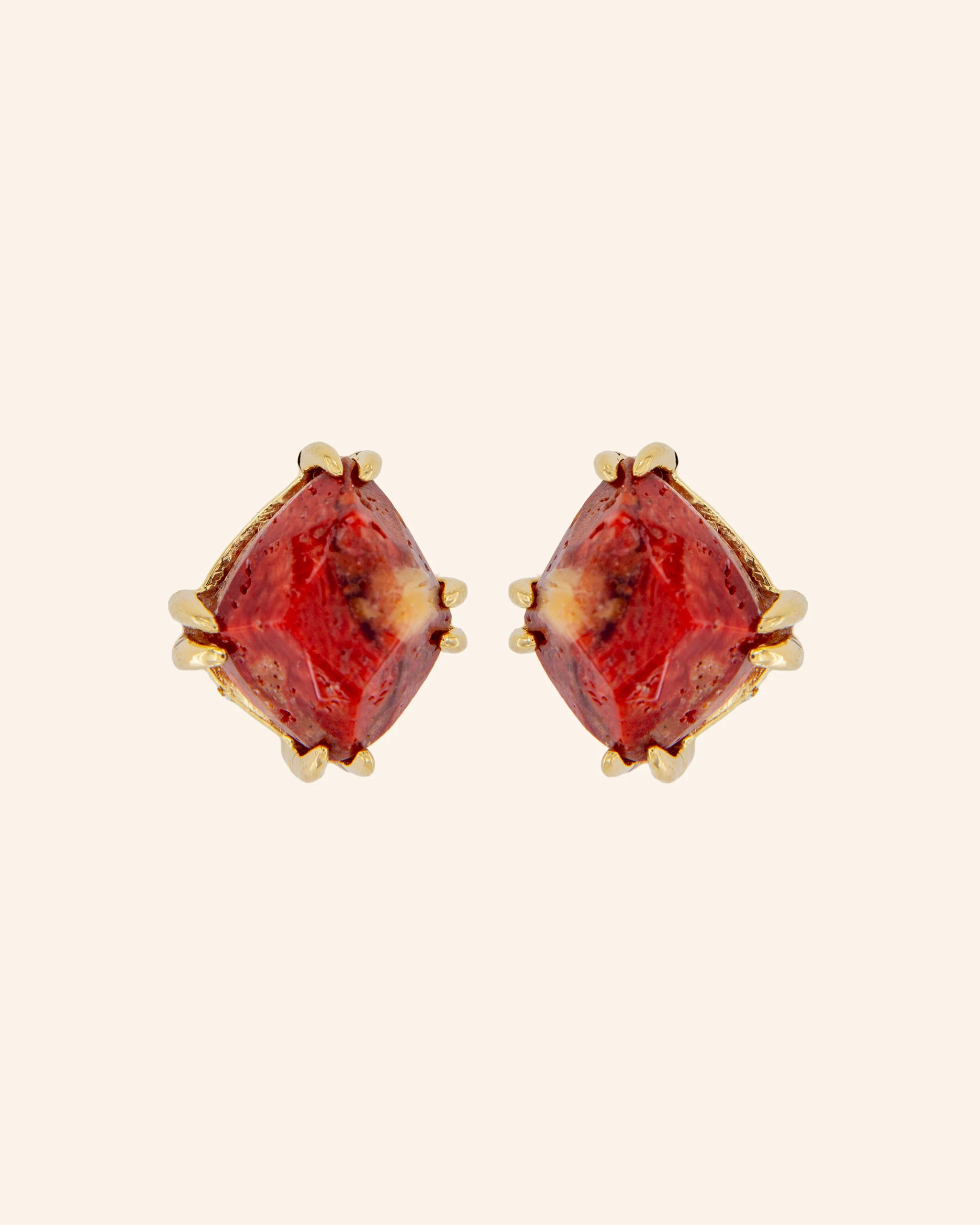 Pendientes Candy Tail con coral