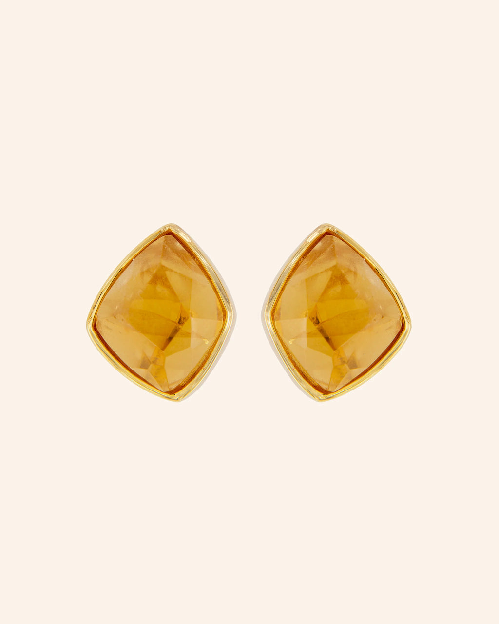 Pendientes Candy Tail Citrino Bisel