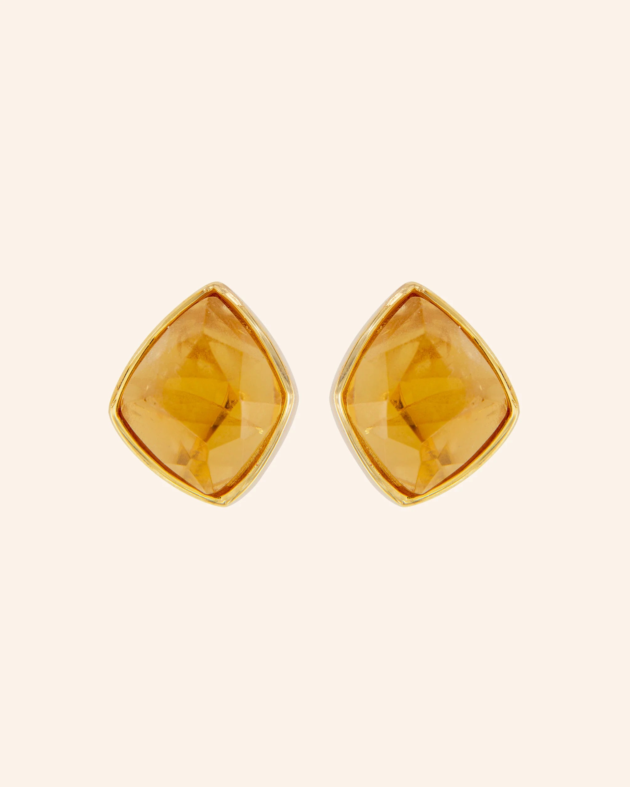 Pendientes Candy Tail Citrino Bisel