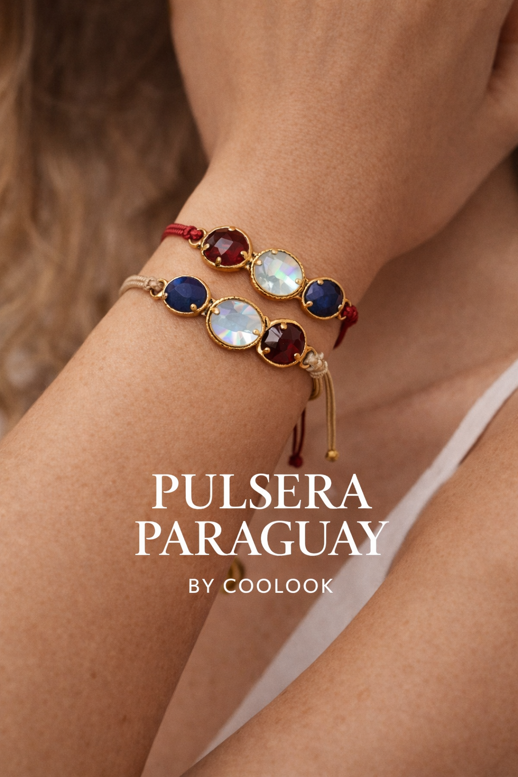 Pulsera Paraguay cordon beige