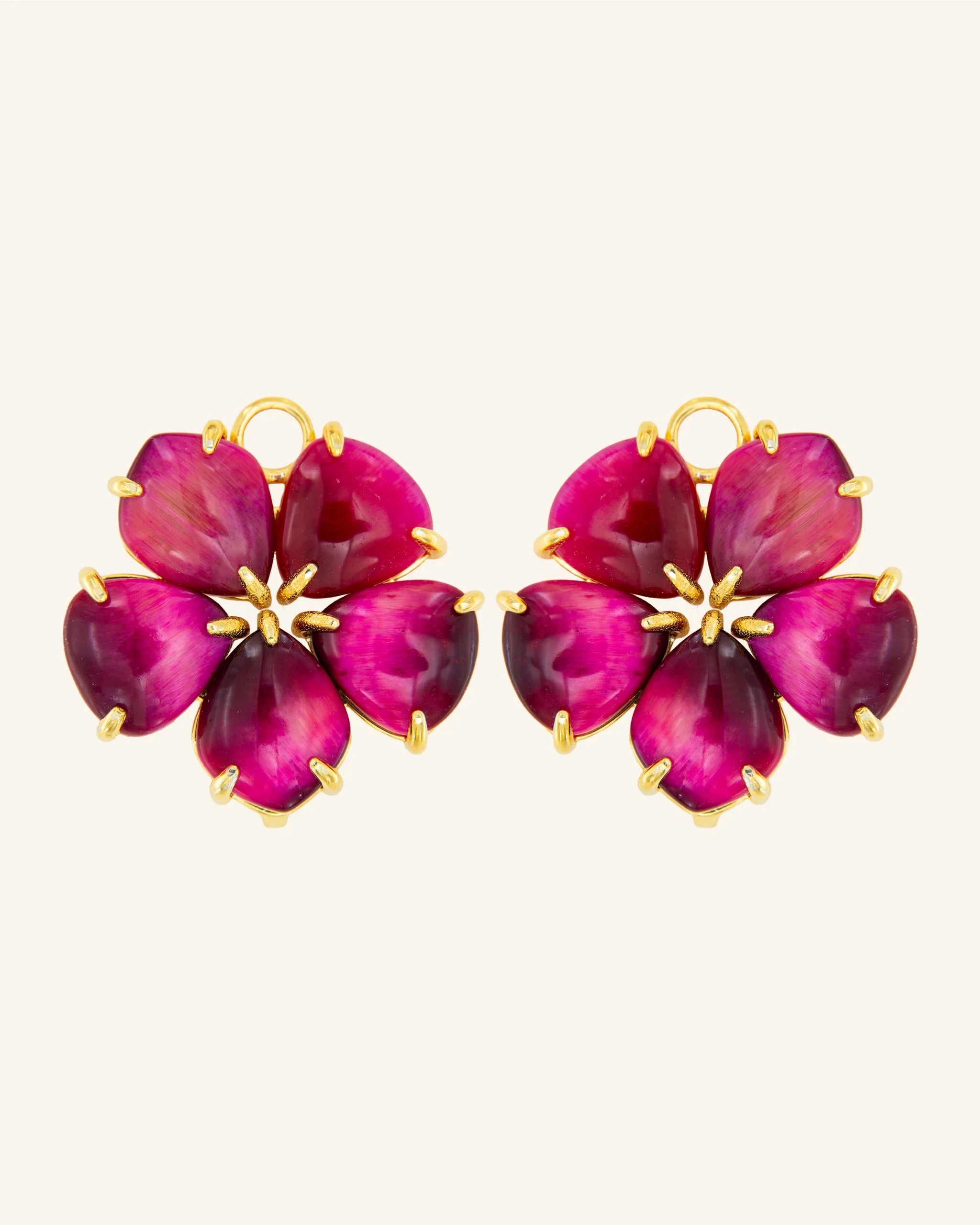 Colgantes Hibiscus Intermedios Ojo Tigre XL Frambuesa