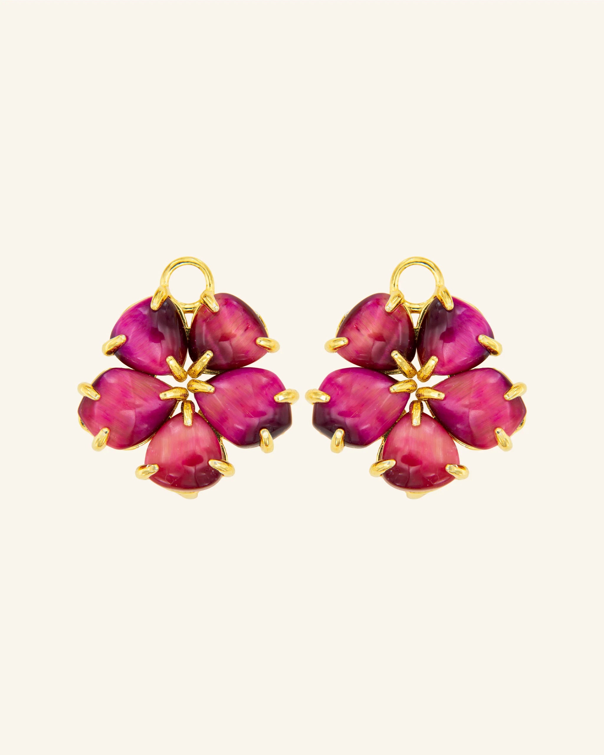 Colgantes Hibiscus Intermedios Ojo Tigre Frambuesa