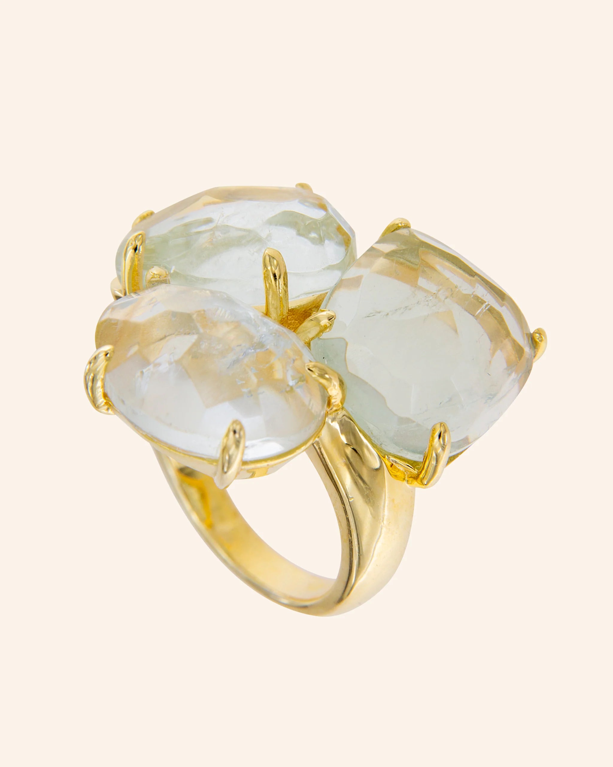 Anillo Kraz con amatista verde