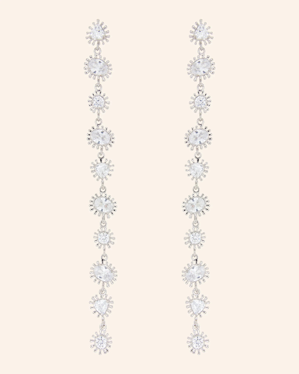 Pendientes Horus Plata y Zircones XL