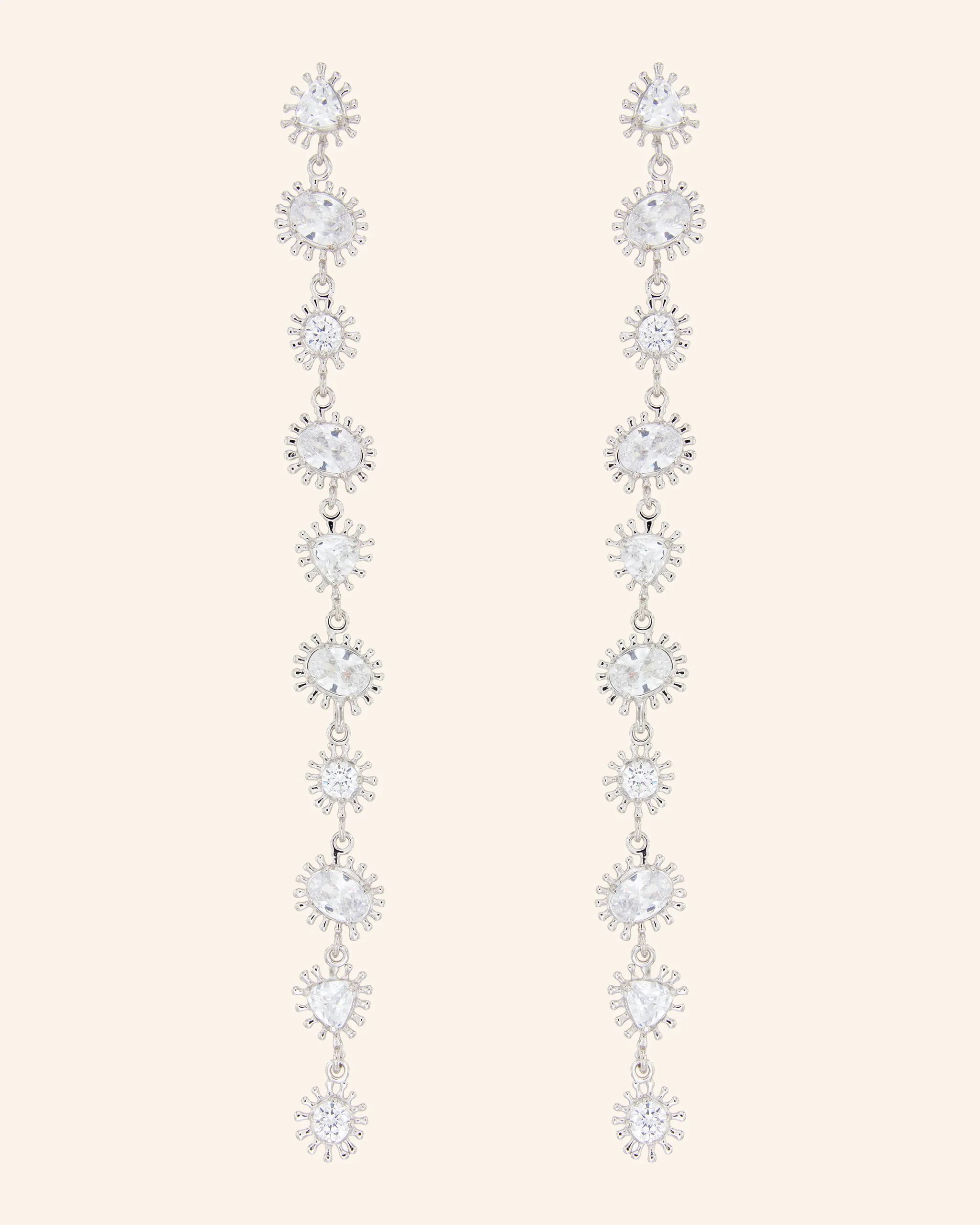 Pendientes Horus Plata y Zircones XL