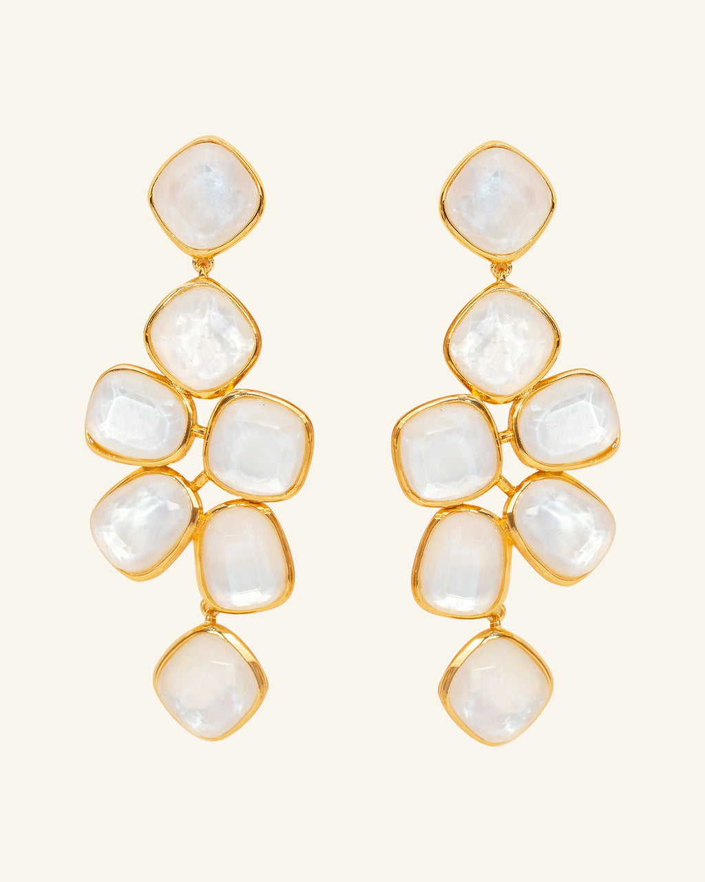 Pendientes Hydra Mix con madreperla blanca