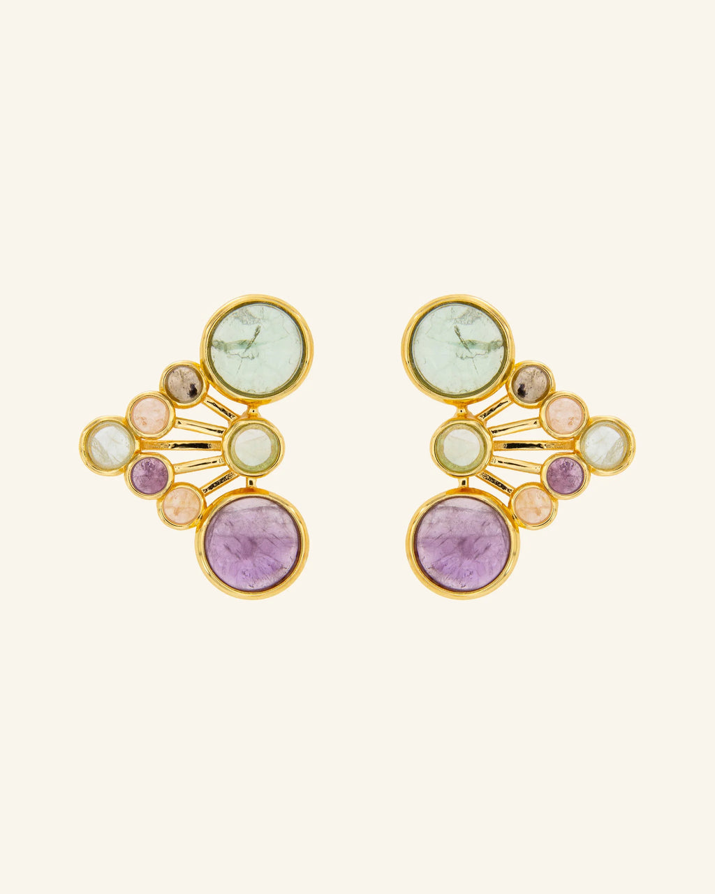 Pendientes Kiemen Mix de piedras
