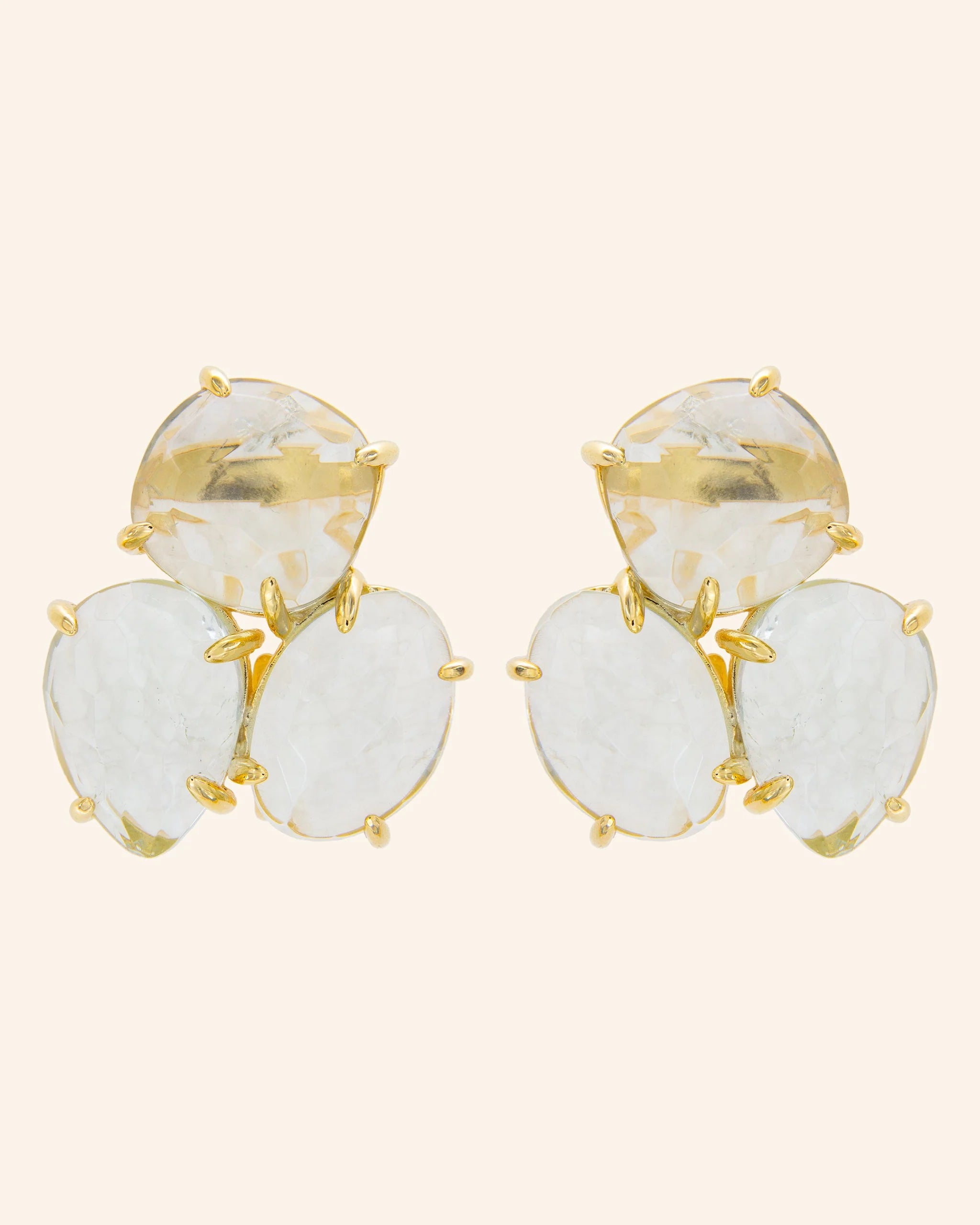 Pendientes Kraz con amatista verde