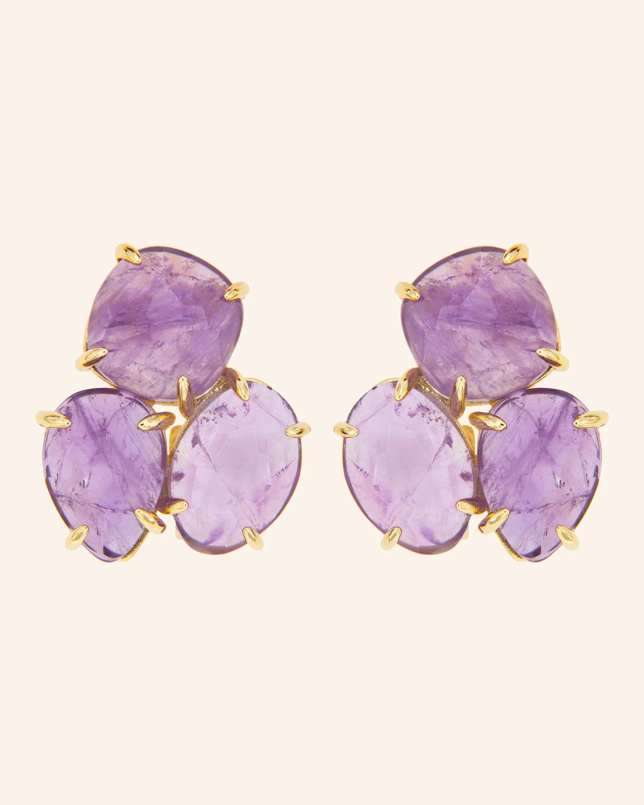 Pendientes Kraz con amatista