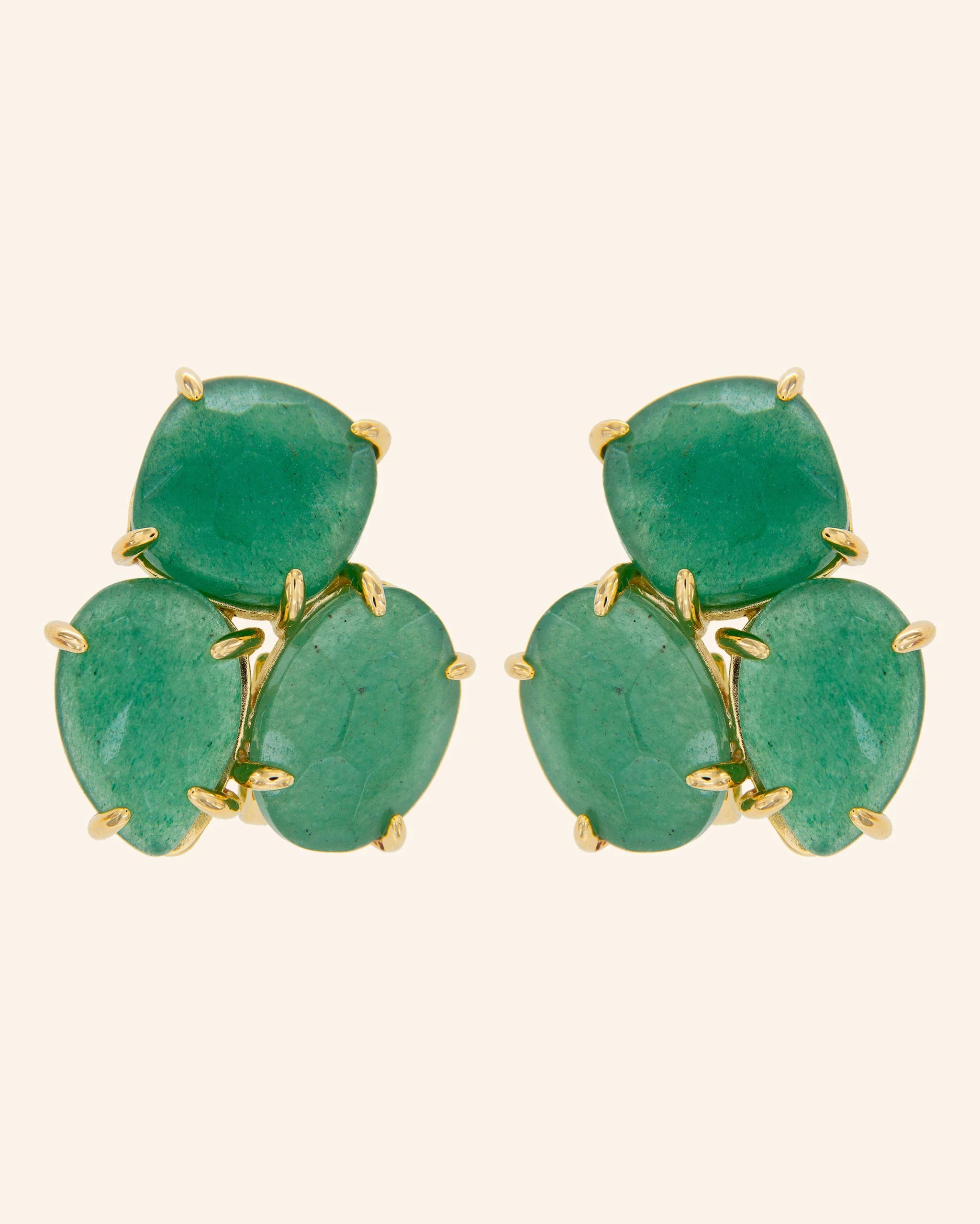 Pendientes Kraz con aventurina