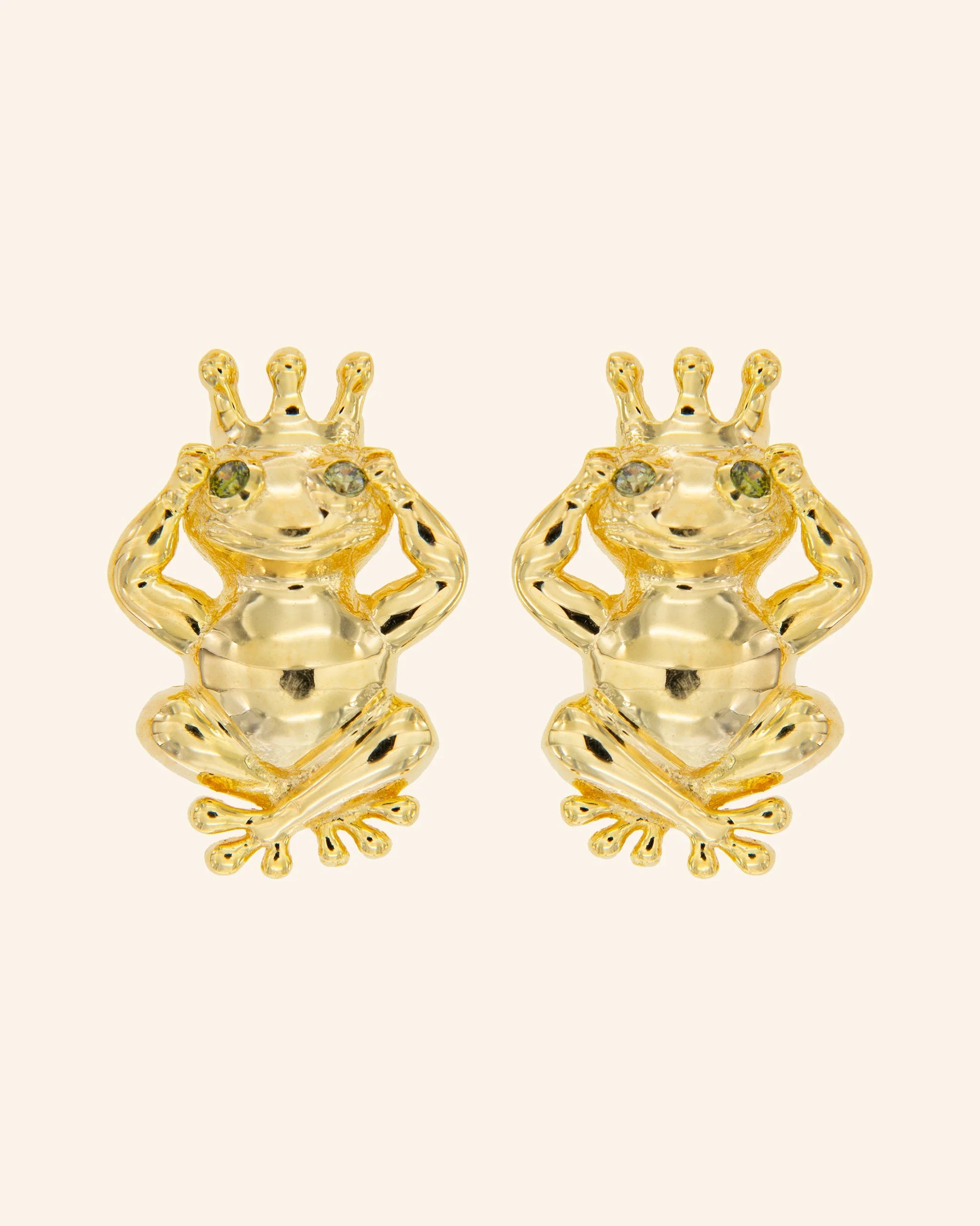 Pendientes Príncipe Rana con peridotos