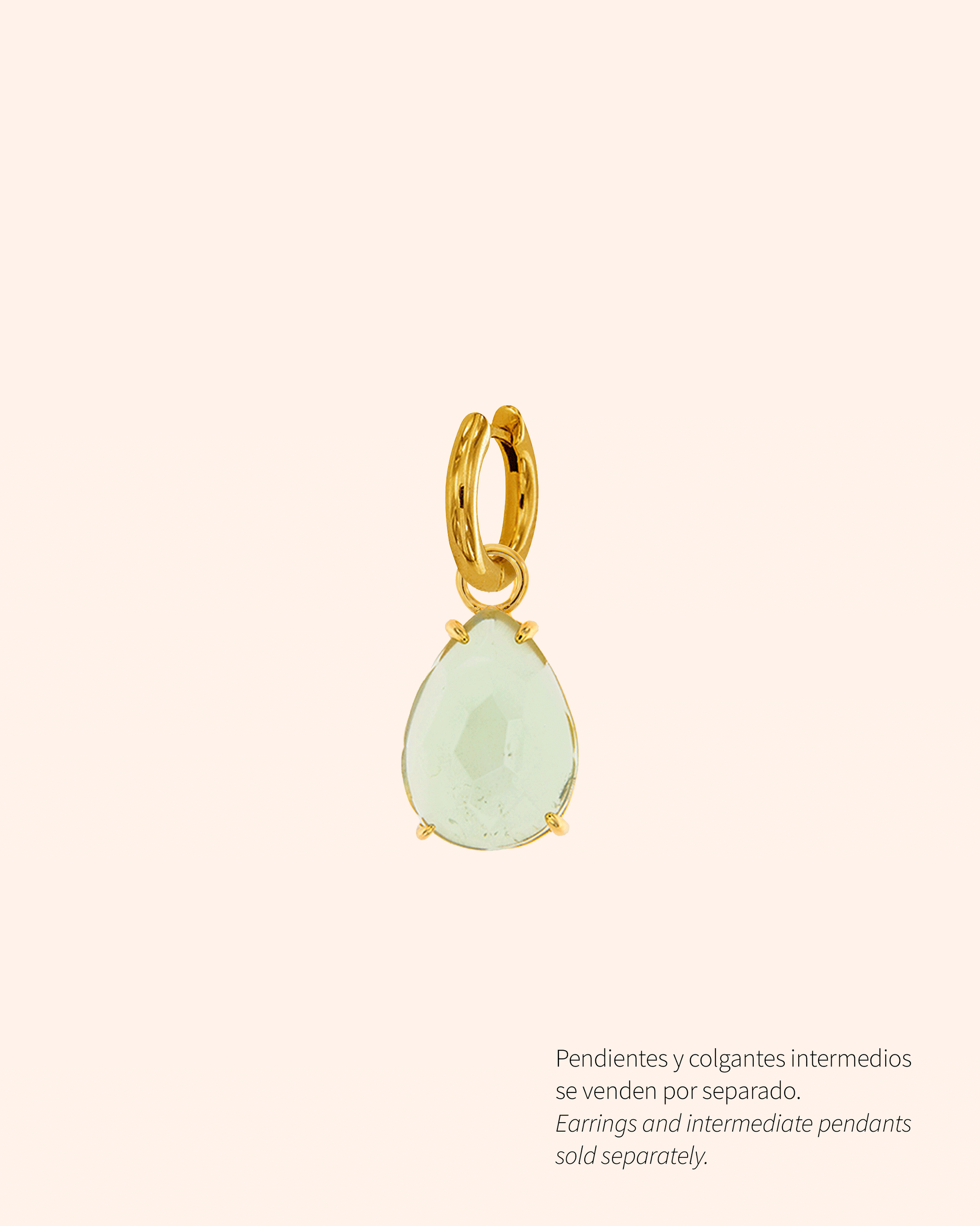 Lágrimas Kraz con amatista verde