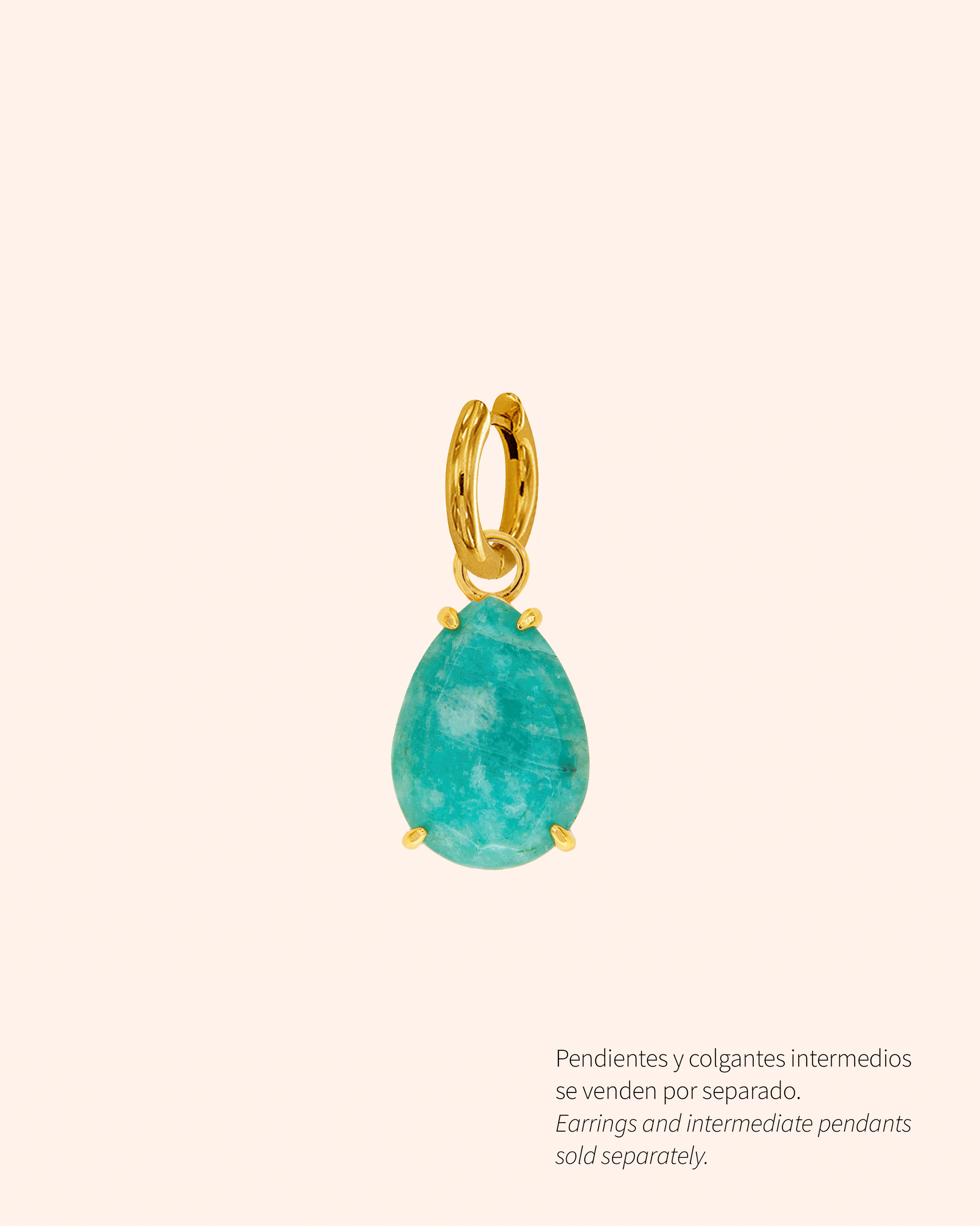 Lágrimas Kraz con amazonita