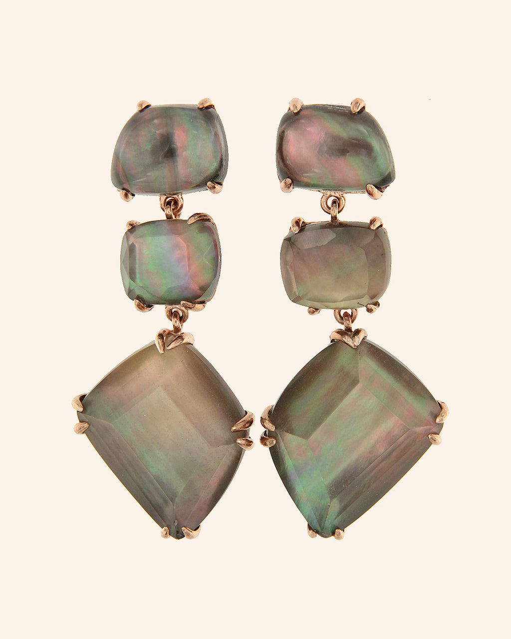 Pendientes Apolo Madreperla Negra
