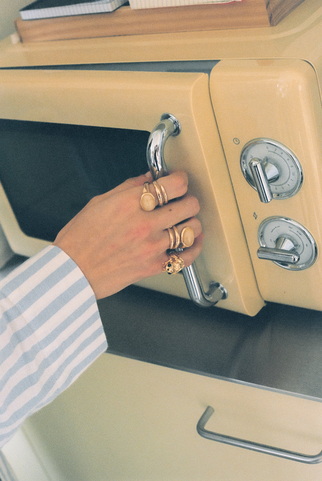 Anillo Renacuajo Calcita melocotón