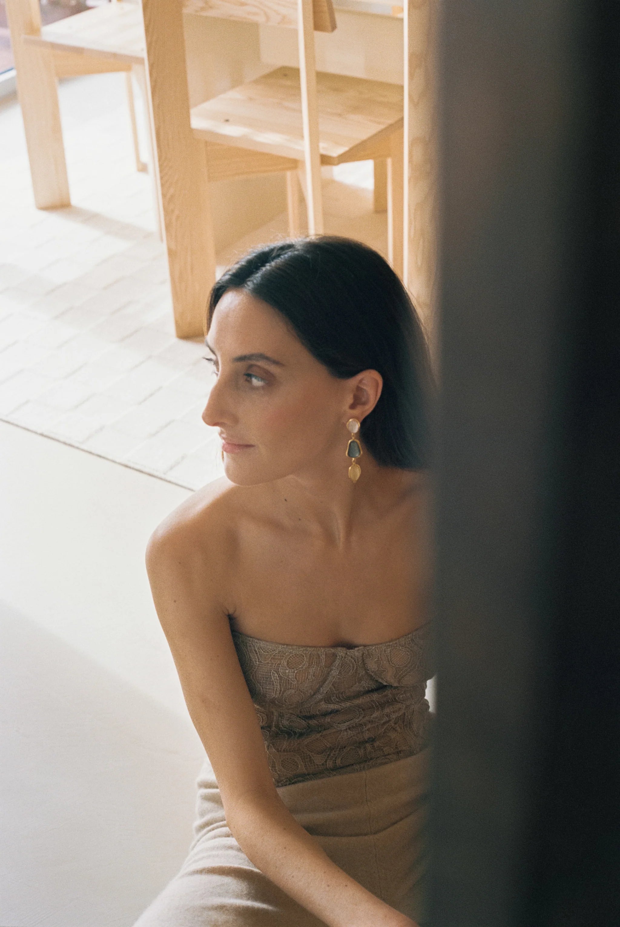 Pendientes Vivir Madreperla Mix