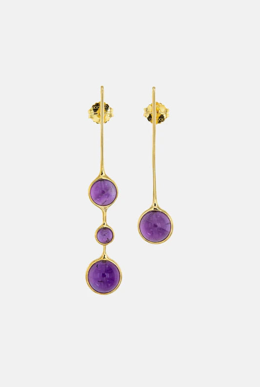 Pendientes Crisálida Amatista