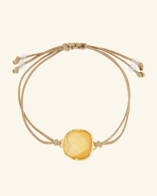 Pulsera Bizancio con Madreperla Dorada